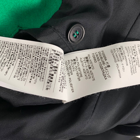 MSGM Taille 6 Manteau à double boutonnage en laine mélangée verte