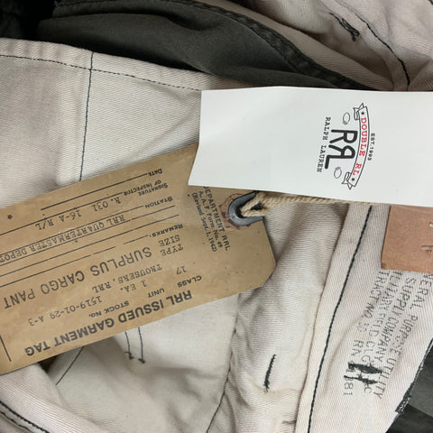 RRL by RALPH LAUREN Size 36 Olive Cotton Cargo Casual Pants