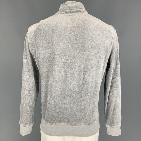 BARNEY'S NEW YORK Size L Grey Cotton Modal Sweatshirt