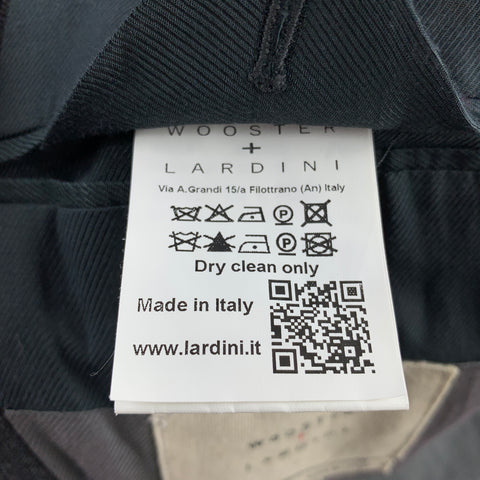 WOOSTER + LARDINI Taille 40 Manteau de sport en laine à tissus mélangés charbon et marine