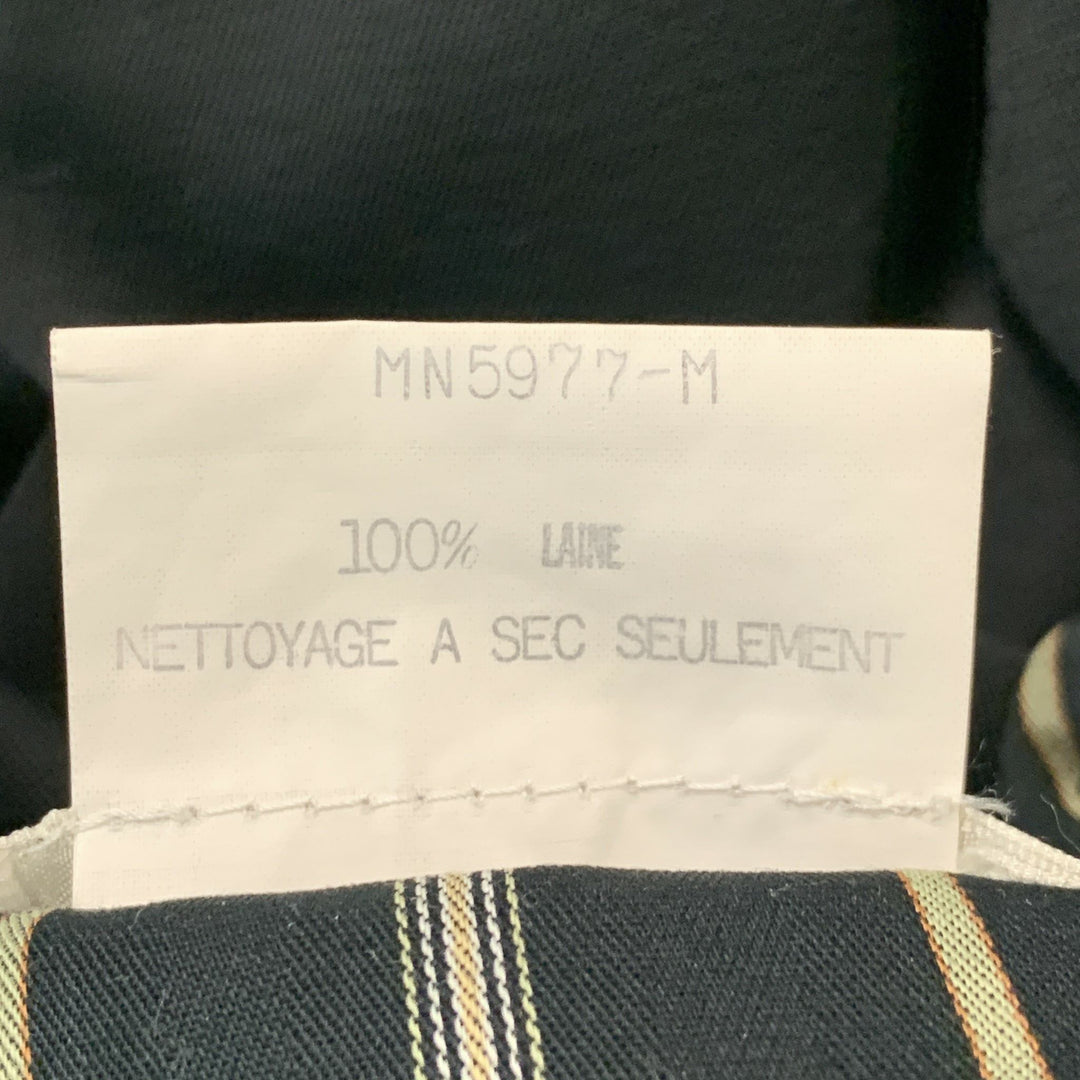 MATSUDA Size M Black Solid Wool Pleated Dress Pants