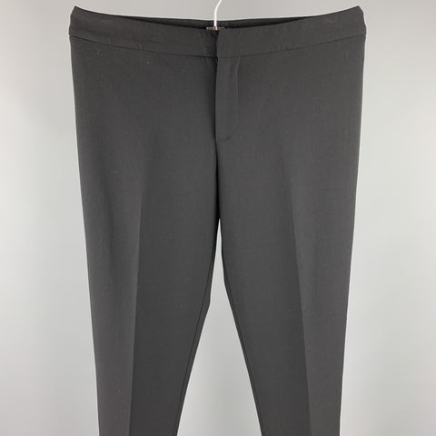 RALPH LAUREN COLLECTION Size 6 Black Straight Leg Dress Pants