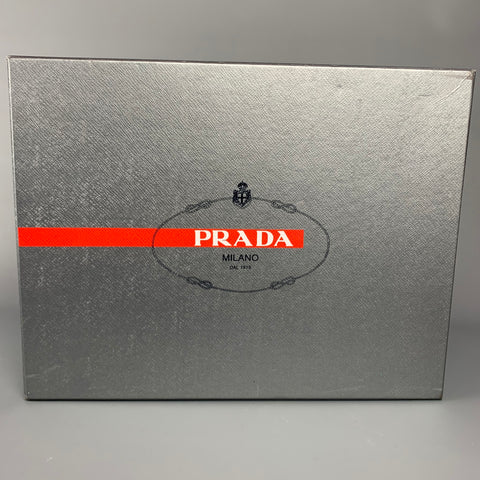 PRADA Size 10 Off White Quilted Leather High Top Sneakers