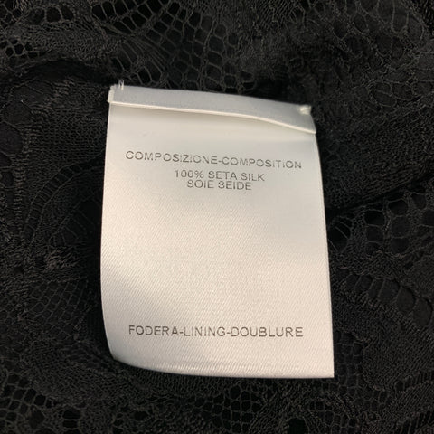 YVES SAINT LAURENT Size 4 Black Silk Camisole Dress Top