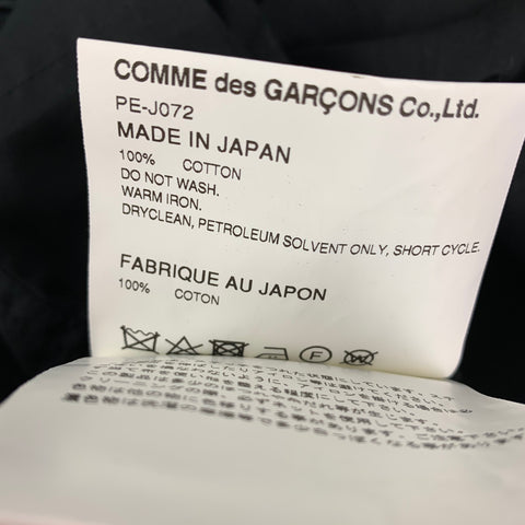 COMME des GARCONS HOMME PLUS Size M Black Cotton Cut Out Sleeves Jacket