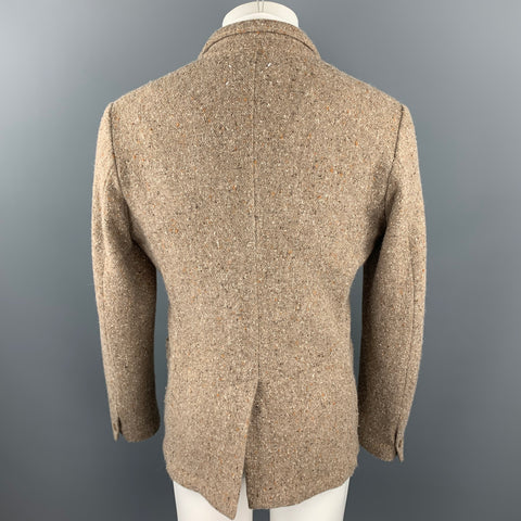 MARTIN MARGIELA Size L Oatmeal Heather Wool Notch Lapel Sport Coat