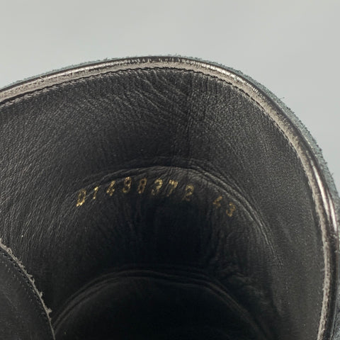 SAINT LAURENT Size 10 Black Leather Belted Wyatt 30 Jodhpur Boots