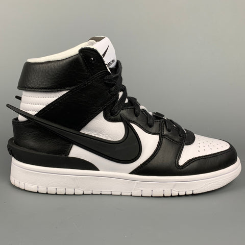 Zapatillas Dunk High SP de cuero negro talla 6 de NIKE x AMBUSH
