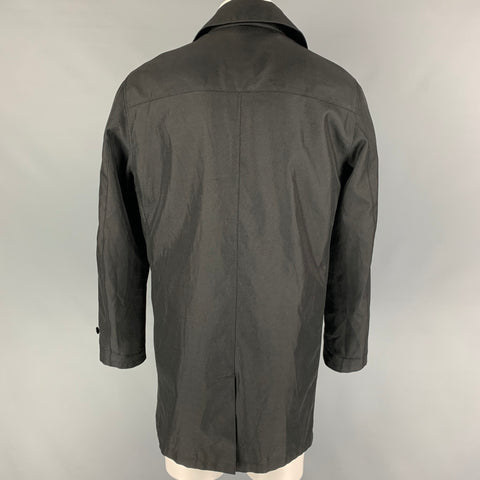 CALVIN KLEIN COLLECTION Size 40 Black Polyester Blend Coat