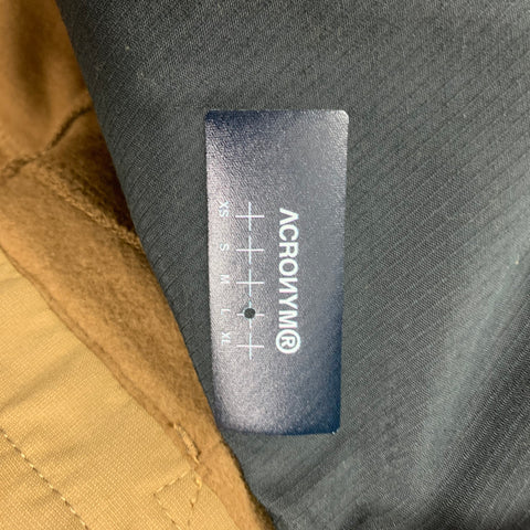 ACRONYM SS 22 Size L Coyote Cotton Zip Fly P39-PR Sweatpants