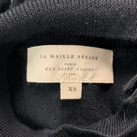 LA MAILLE SEZANE Talla XS Jersey de lana merino negro