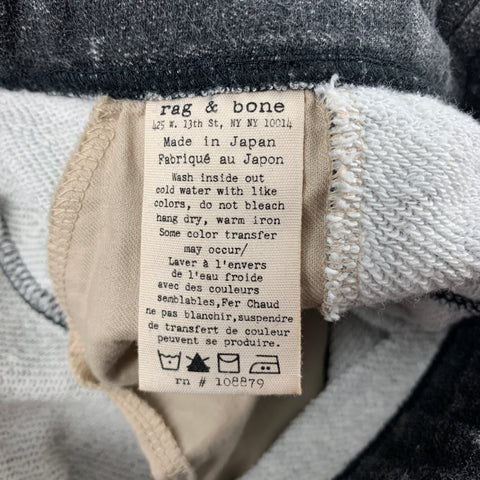 RAG & BONE Size S Charcoal Grey Rock W Holes Cotton Casual Pants
