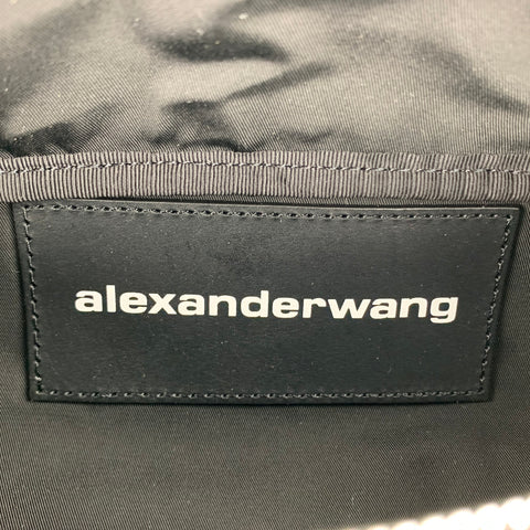 ALEXANDER WANG Attica Black Leather Chain Fanny Pack Bag