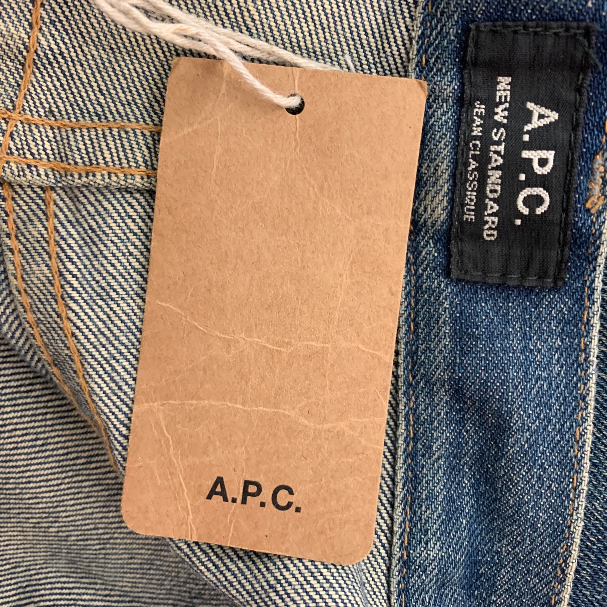 A.P.C. Size 29 Blue Cotton Washed Jeans – Sui Generis Designer