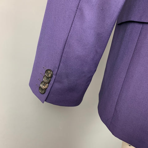 PS by PAUL SMITH Size 42 Purple Wool Notch Lapel Sport Coat