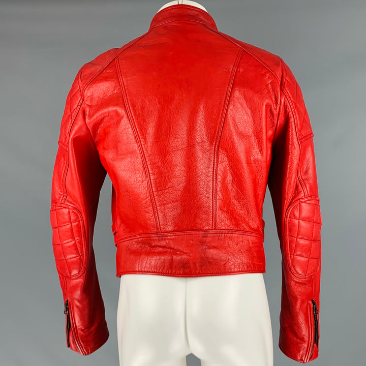 BELSTAFF Size M Red Leather Biker Jacket