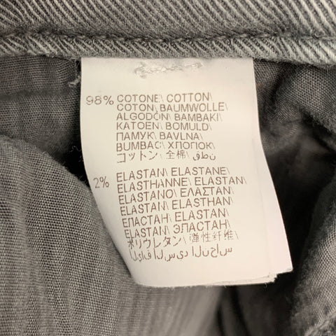 BRUNELLO CUCINELLI Size 30 Grey Cotton Elastane Button Fly Jeans