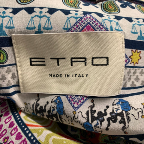 ETRO Chest Size 48 Navy Red Checkered Wool Single Breasted 37 31 Suit