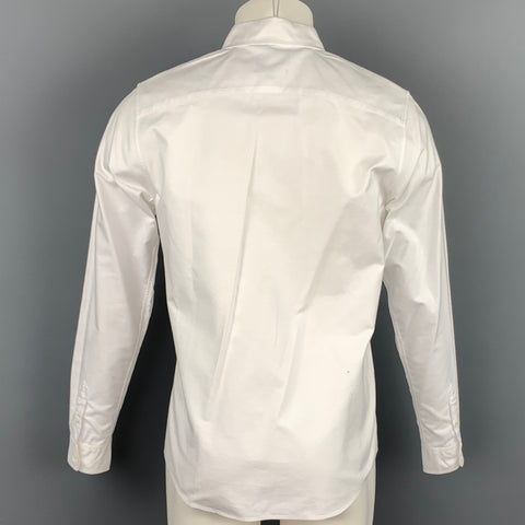A.P.C. Size M White Cotton Button Down Long Sleeve Shirt