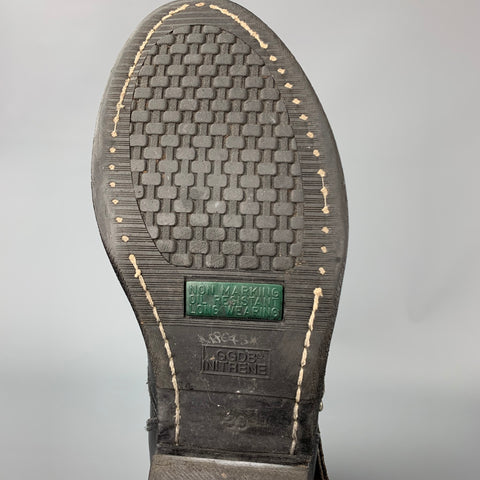 GOLDEN GOOSE Bikers Deluxe Brand Bottes de vélo en cuir noir taille 9