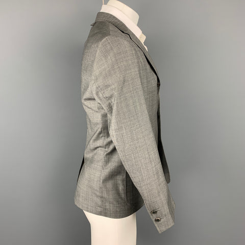 BLACK FLEECE Size 38 Grey Heather Wool Notch Lapel Sport Coat