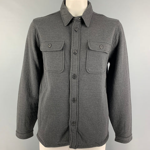 BILLY REID Size XL Gray Cotton Polyester Shirt Jacket