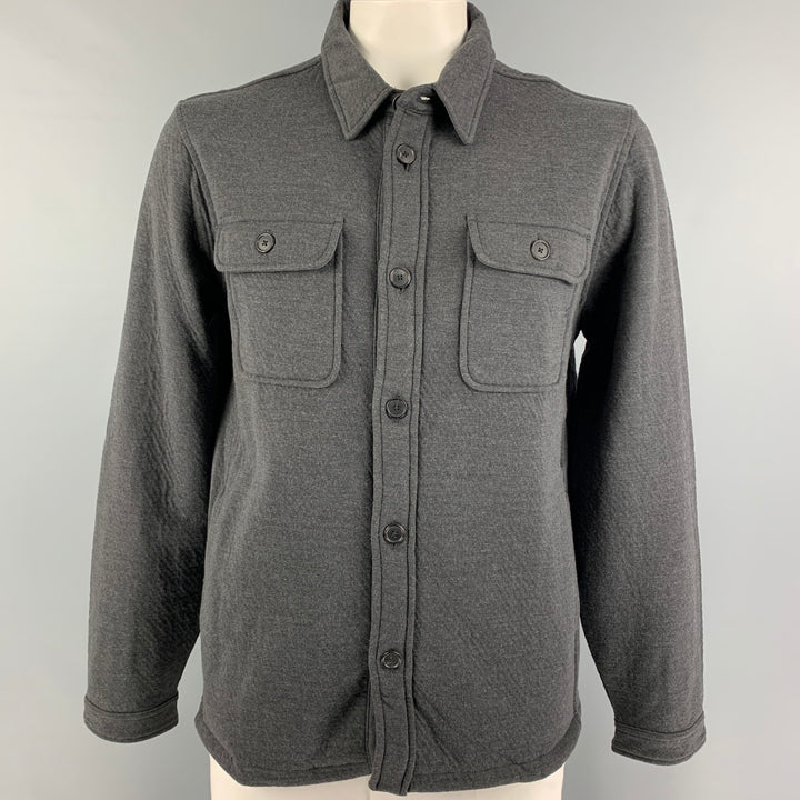 BILLY REID Size XXL Gray Cotton Polyester Shirt Jacket