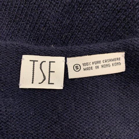 TSE Size S Navy Knitted Cashmere Tank Top