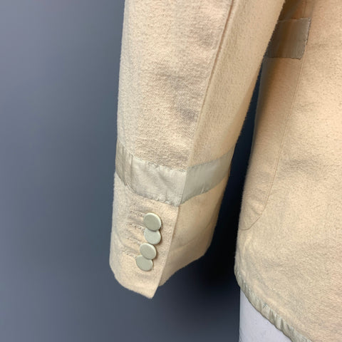 PAUL SMITH Size L Beige Cotton Notch Lapel Sport Coat