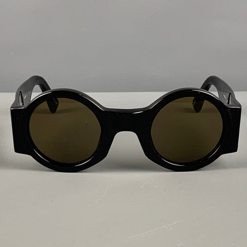 DRIES VAN NOTEN Lunettes de soleil Cat 3 en acétate noir taille