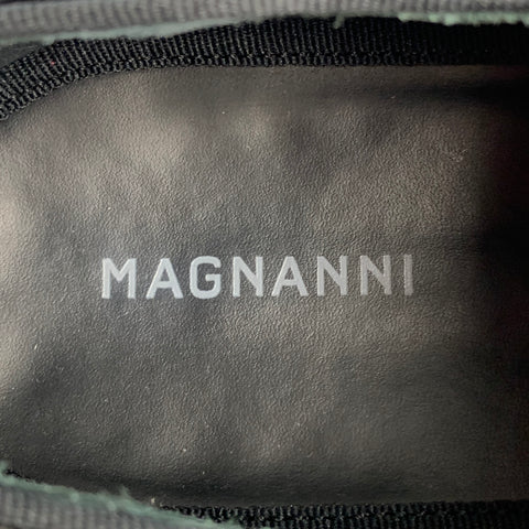 MAGNANNI Size 10.5 Black Velvet Oxford Lace Up Shoes
