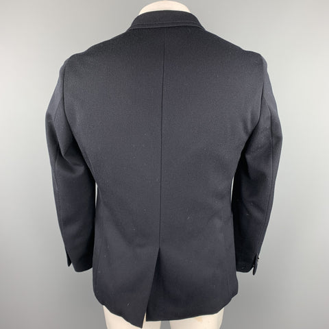 BANANA REPUBLIC Size 40 Regular Navy Wool Notch Lapel Sport Coat
