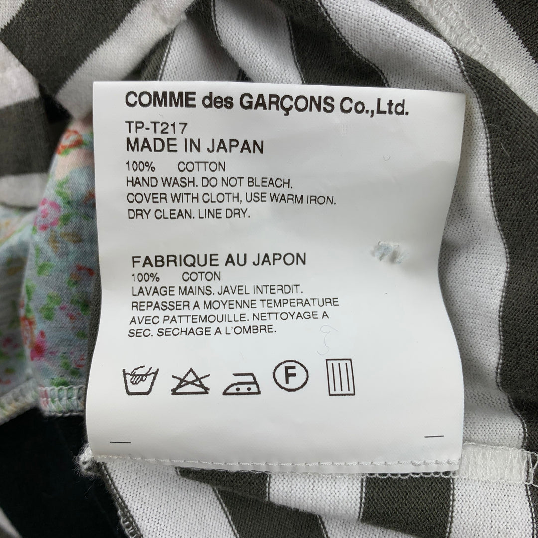 COMME des GARCONS TRICOT Size S Black Cotton Buttoned Cardigan