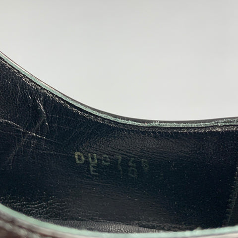 D&G by DOLCE & GABBANA Size 9.5 Black Perforated Leather Laceless Shoes