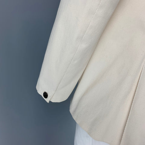 MARC JACOBS Size 42 Cream Mixed Fabrics Cotton Sport Coat