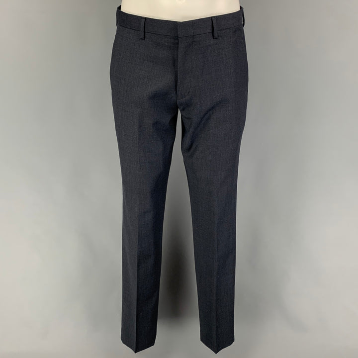 J CREW Size 38 Charcoal Wool Notch Lapel Suit