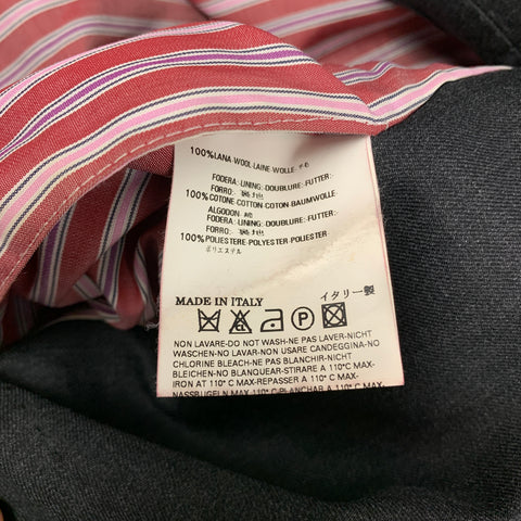 DSQUARED2 Size 40 Charcoal Wool Peak Lapel Sport Coat