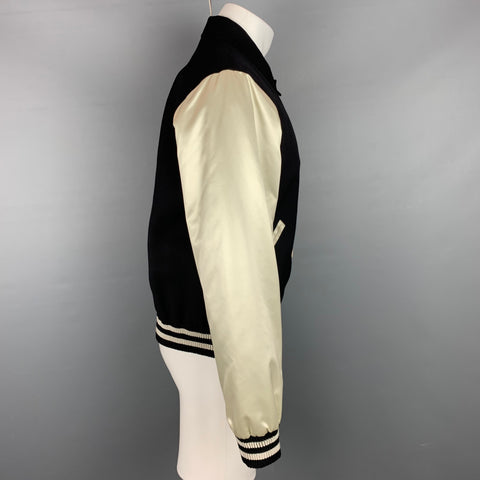 COLECCIÓN CALVIN KLEIN Talla M Chaqueta de tejidos mixtos negra y beige