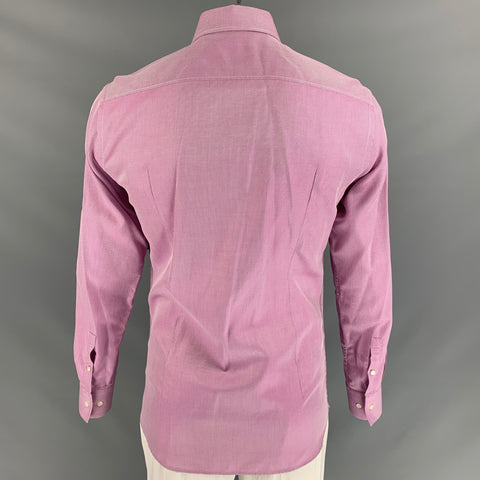 BOSS by HUGO BOSS Size L Pink & White  Button Down Long Sleeve Shirt