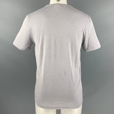 THEORY Size M Grey Modal Blend Jersey T-shirt