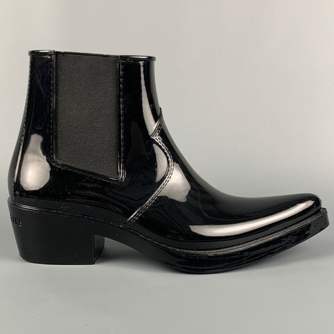 CALVIN KLEIN Size 9 Black Pull On Boots