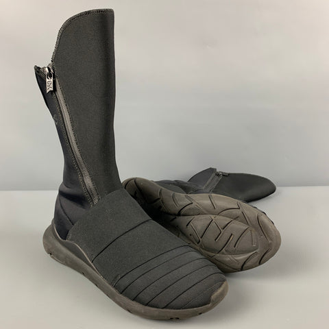Y-3 Taille 6.5 Bottes Qasa Elle zippées en nylon noir