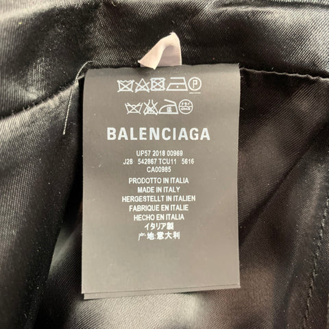 BALENCIAGA FW 2018 Size 4 Yellow & Pink Check Print Wool / Viscose High Waisted Midi Skirt