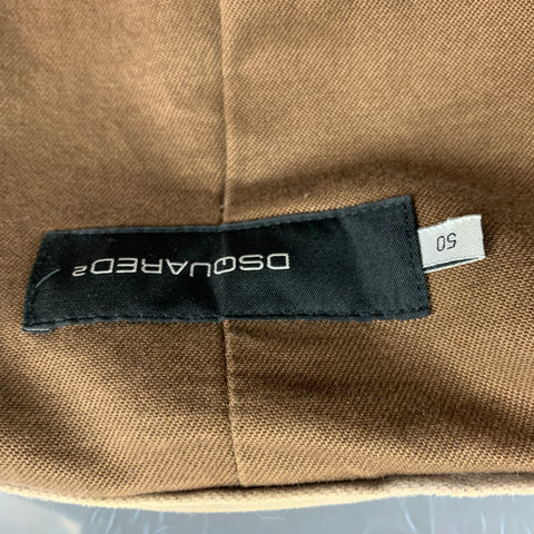 DSQUARED2 Talla 40 Chaqueta Moleskin con cremallera color topo