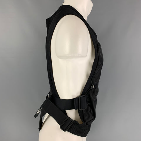 POLIQUANT Size S/M Black Mesh Polyester Backpack Vest