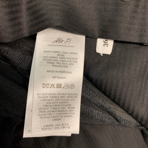 MR P. Taille 46 Tuxedo à col châle en laine unie noire