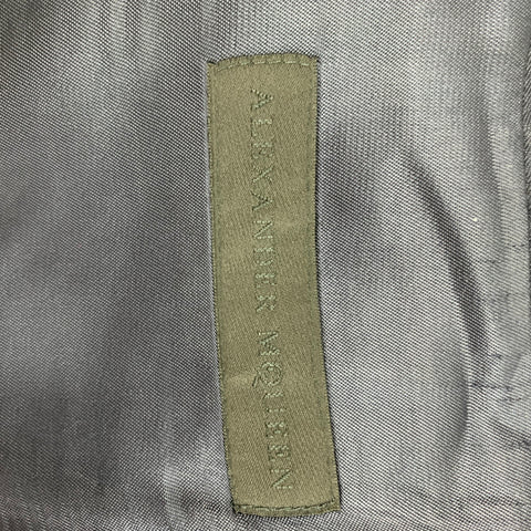 ALEXANDER MCQUEEN Size 42 Navy Wool Mohair Notch Lapel Sport Coat