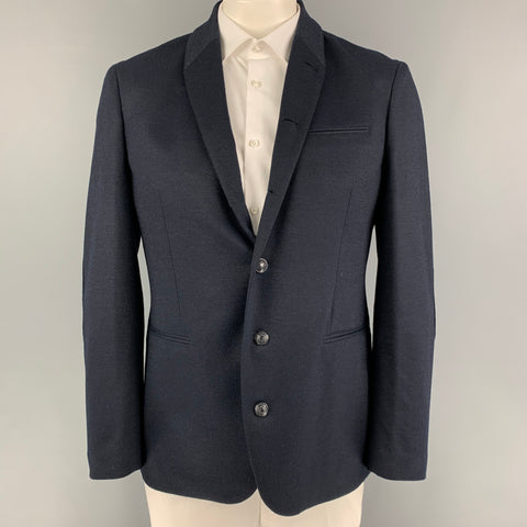 JOHN VARVATOS * U.S.A. Size 42 Navy Wool Blend Sport Coat