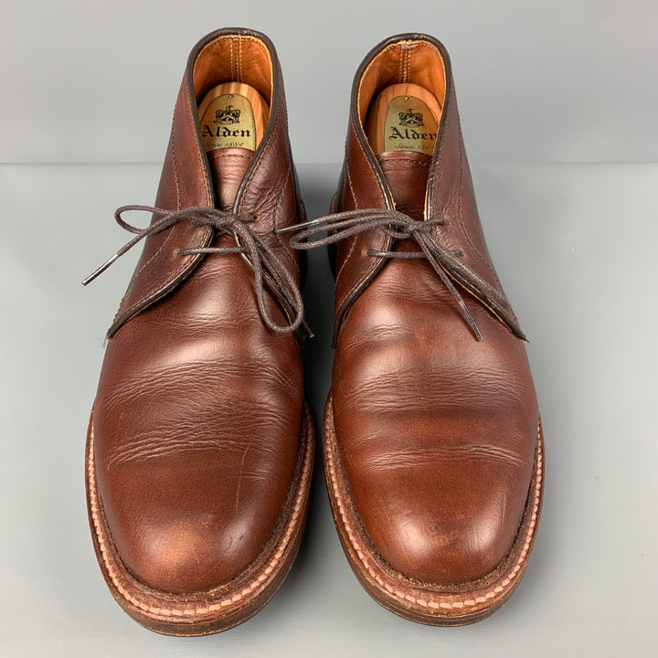 ALDEN Size 6.5 Brown Leather Chukka Boots