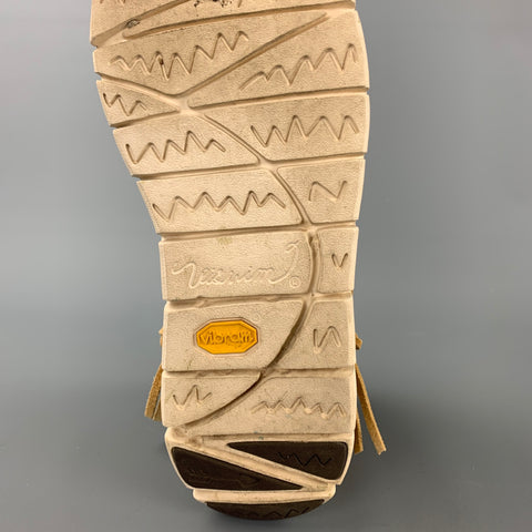 VISVIM Talla 9.5 Zapatillas deportivas de ante Ute Moc Trainer Hi-Folk color canela